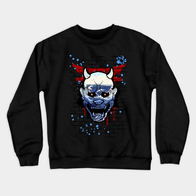 Demonio azul Crewneck Sweatshirt by elcreador888